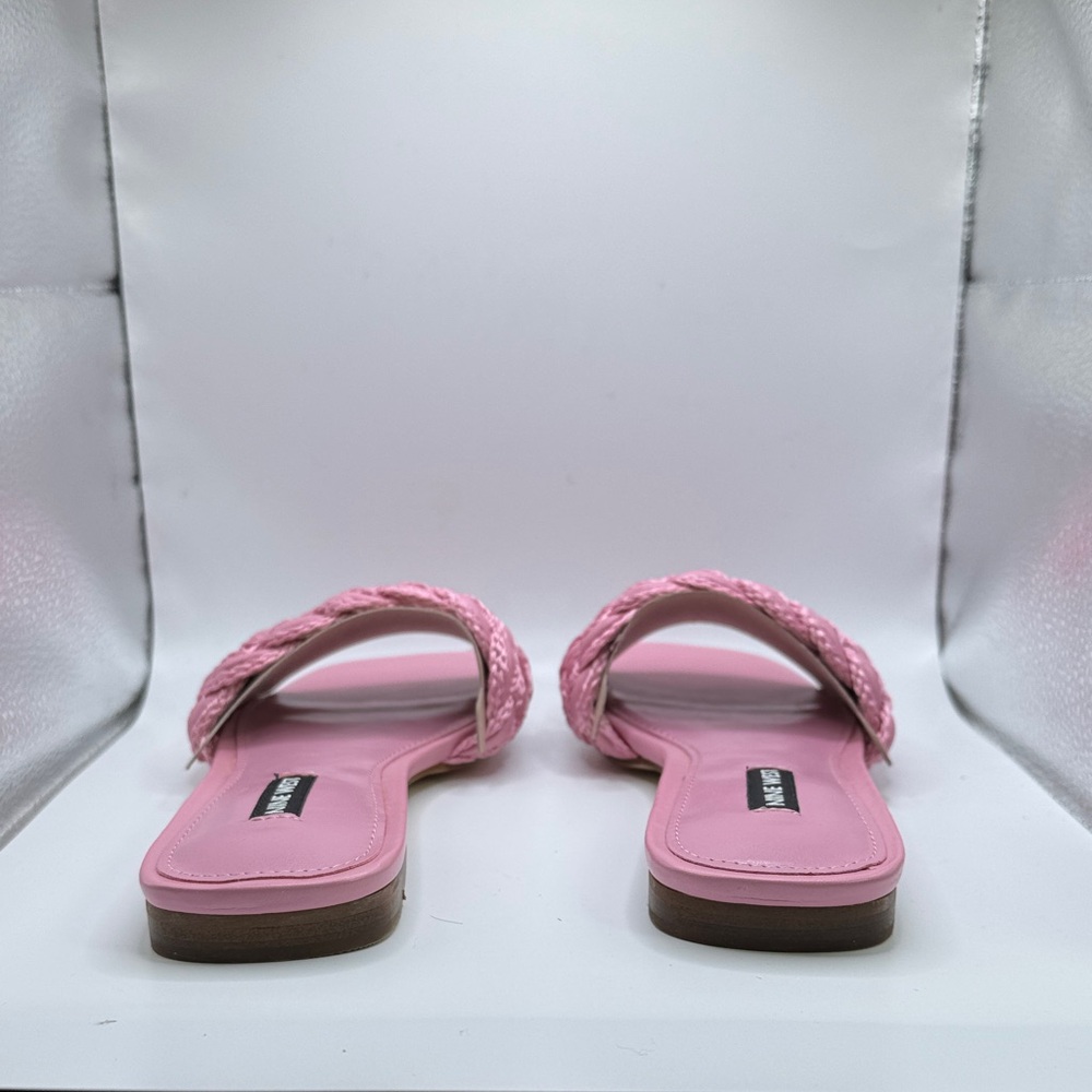 Nine West Medium Pink Shoes NWB SZ 6.5 flat sandals beach pool casual preppy - Picture 8 of 10